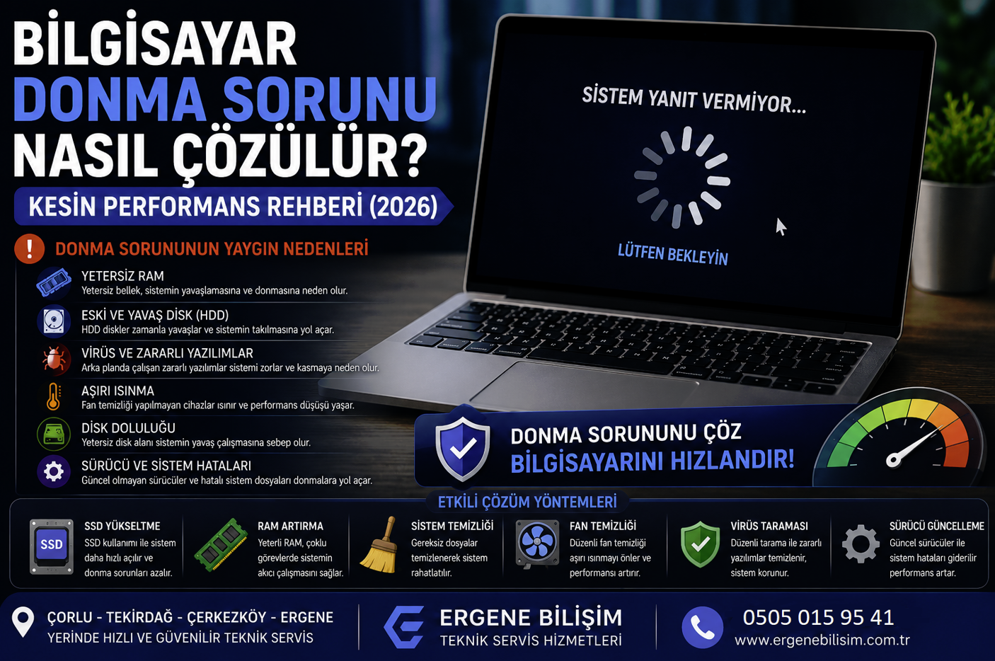 Bilgisayar Donma Sorunu Nasıl Çözülür? Kesin Performans Rehberi (2026)