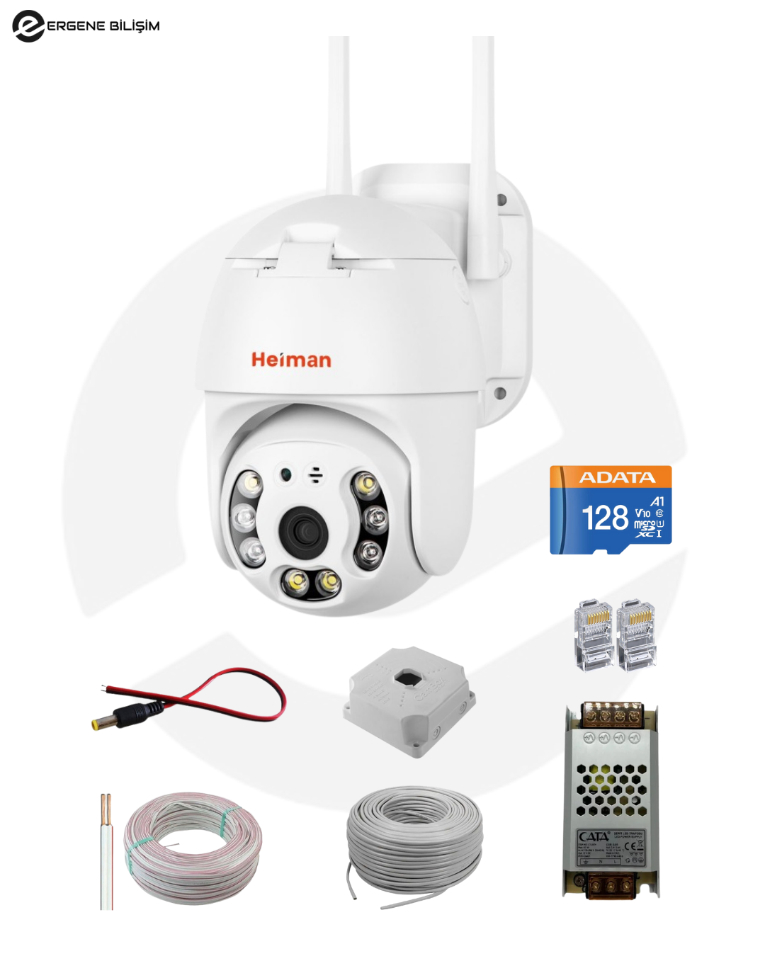 Avenir WiFi PT Kamera Montaj Dahil + 128 GB Hafıza Kartı